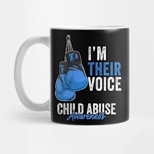 Child Abuse Prevention Awareness Month Blue Ribbon gift idea Mug